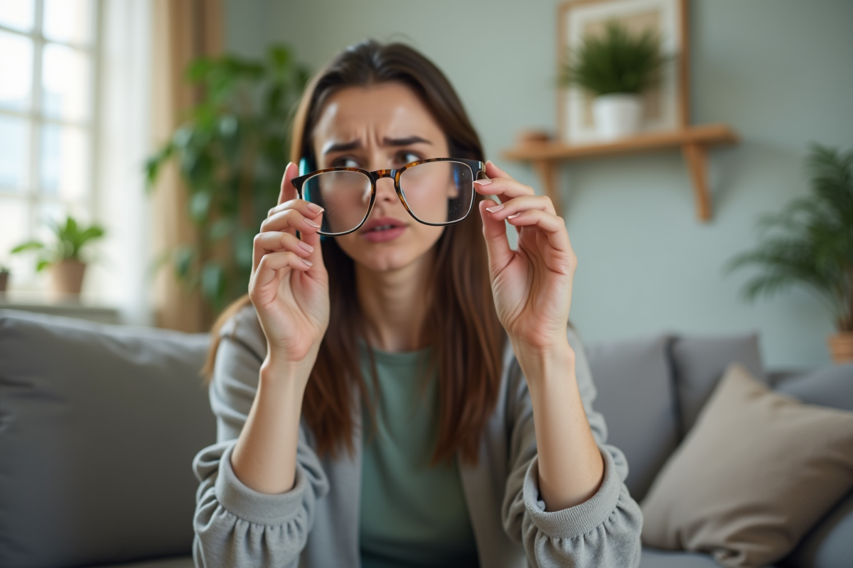 lunettes cassées